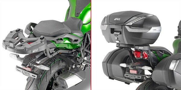GIVI Topcase Träger für Monokey oder Monolock Koffer für Kawasaki Ninja H2 SX (18-26)
