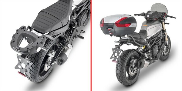 GIVI Topcase Träger für Monokey oder Monolock Koffer für Benelli Leoncino 800 (22-25)