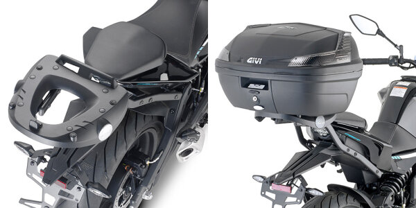 GIVI Topcase Träger für Monokey oder Monolock Koffer für CF Moto 650 NK (21-23)
