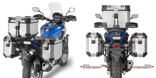 GIVI Stahlrohr-Seitenkofferträger für Trekker Outback Monokey CAM-SIDE Koffer für Honda Modelle  Honda NC 700/750 X/DX/DS - Bj. 16-19