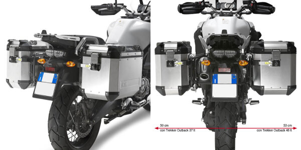 GIVI Stahlrohr-Seitenkofferträger für Trekker Outback für verschiedene Yamaha Modelle (s. Beschreibung)