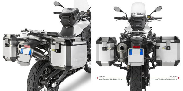 GIVI Stahlrohr-Seitenkofferträger für Trekker Outback MONOKEY CAM-SIDE für BMW Modelle (s. Bezeichnung)