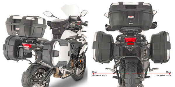 GIVI Seitenkoffer-Träger für Monokey Koffer für Benelli TRK502X (18-19) und (20-26)