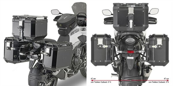 GIVI Seitenkoffer-Träger ONEFIT Monokey CAM f. Honda CB500X (19-23), NX500 (24-25), NX500 E-Clutch (26)
