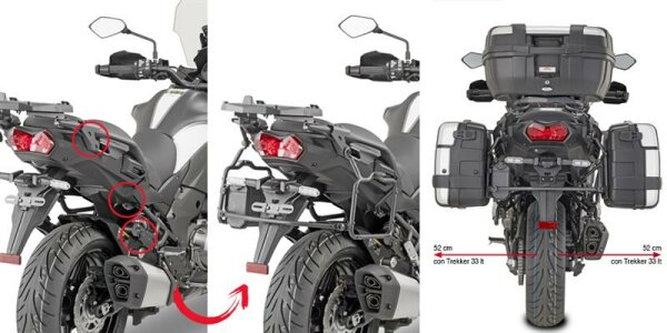 GIVI Seitenkoffer-Träger abnehmbar für Monokey für Kawasaki Versys 1000 (19-23)