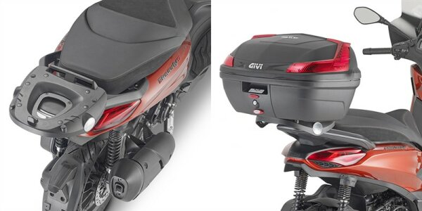GIVI Topcase Träger für Monolock Koffer für Piaggio BEVERLY 300/310/400 HPE (21-25)
