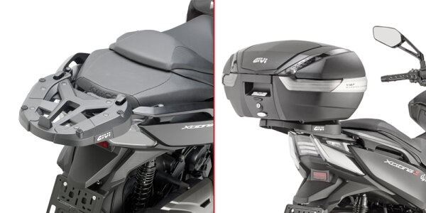 GIVI Topcase-Träger für Monokey oder Monolock Koffer, f. Kymco Xciting S400i TCS (18-24)/VS 400 (24-26)