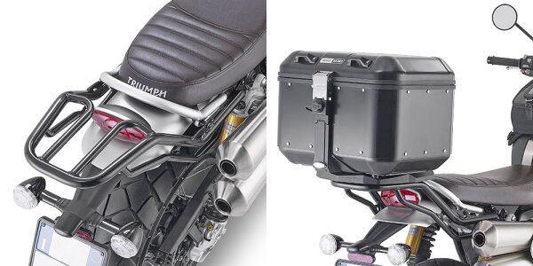 GIVI Topcase Träger für MONOKEY® Koffer, ohne Platte für Triumph Scrambler 1200 (19-26)