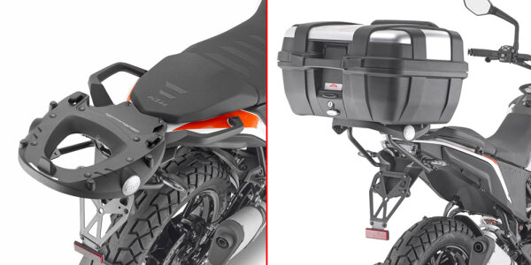 GIVI Topcase Träger für MONOKEY® oder MONOLOCK® Koffer für KTM 390 Adventure (20-23)