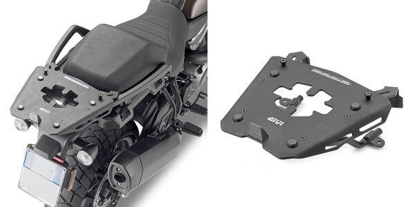 GIVI Alu Topcase Träger, schwarz, für Monokey Koffer für Harley Davidson Pan America 1250 (21-25)