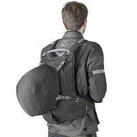 GIVI Easy-BAG - Rucksack schwarz aus Cordura Volumen 22 Liter + Helmtasche / Max. Zuladung 3 kg