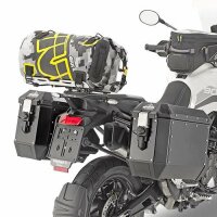 GIVI Easy-T Waterproof - Gepäckrolle 30 L graues Camouflage-Design, neongelber Schriftzug