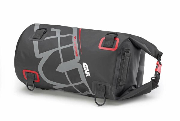 GIVI Easy-T Waterproof - Gepäckrolle Volumen 30 Liter, grau-rot