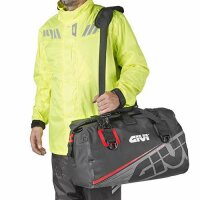 GIVI Easy-T Waterproof Gepäckrolle mit Tragegurt 40 L., grau/rot