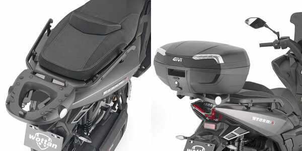GIVI Topcase Träger für Monokey oder Monolock Koffer für Wottan STORM S 300 / ST-S 300 (22-26)