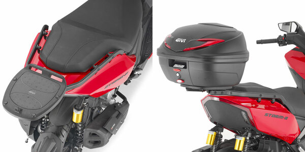 GIVI Topcase Träger für Monolock Koffer für Wottan STORM R 125 (22-24)