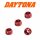Konischer Zierring | Alu | Rot | 6mm | 4Stck | AØ=16mm