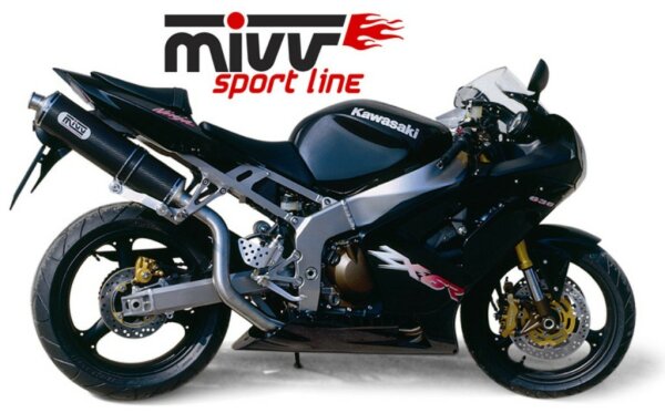 MIVV Oval Carbon Hochgelegt Kawasaki ZX-6 RR 03-04 - ZX-6R 636 03-04