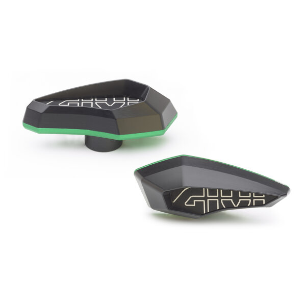 GIVI Sturzpad aus Fiberglas verstärktem Polymer aus eloxiertem Aluminium, grün