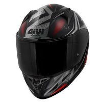 GIVI HPS 50.7 REBEL Integral-Helm matt-schwarz/rot - Gr....