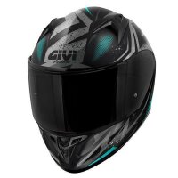GIVI HPS 50.7 REBEL Integral-Helm matt-schwarz/hell-blau...