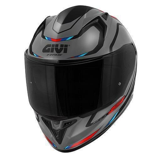 GIVI HPS 50.8 MACH1 - Inegral-Helm matt-grau/schwarz/rot - Gr. 61/XL