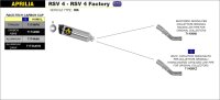 Arrow Race-Tech Aluminium Dark Aprilia RSV 4...