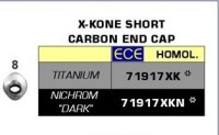 Arrow X-Kone Short "Dark" Carbon Endkappe...