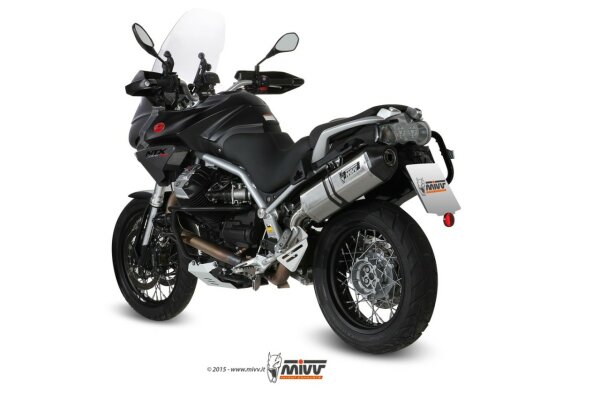 MIVV Speed Edge Edelstahl Moto Guzzi Stelvio 1200 08-14