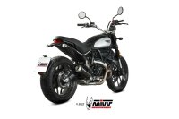 MIVV X-M1 Edelstahl schwarz Ducati Scrambler 800 Icon/Dark 21-22