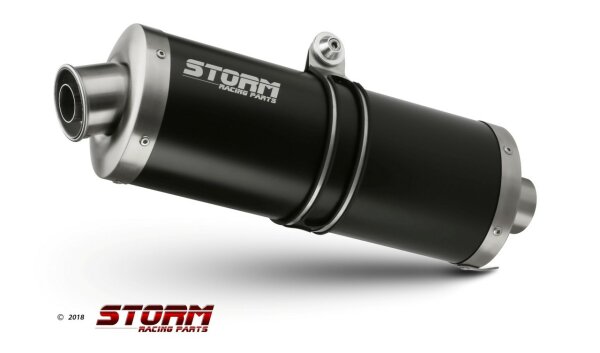 Storm by MIVV OVAL schwarz Honda CRF 1000 L African Twin ´16