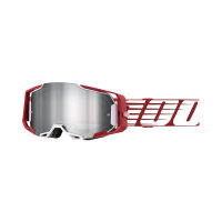 100% Goggles Armega Oversized Deep Red -Mirror Sil