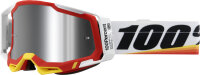 100% Goggles Racecraft 2 Arsham Red -Mirror Silver Flash Lens
