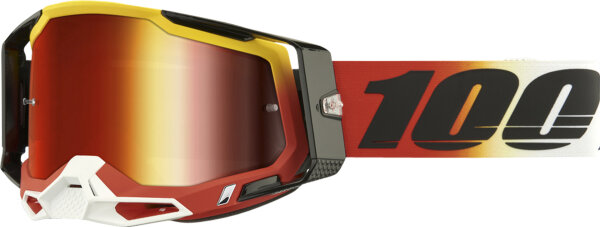 100% Goggle Racecraft 2 Ogusto - Mirror red Lens