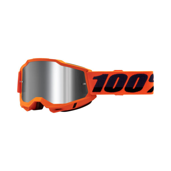 100% Accuri 2 Goggle Neon/Orange - Mirror Silver