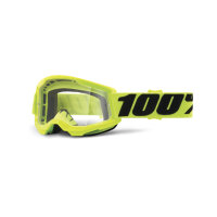 100% Strata 2 Junior Goggle Fluo/Yellow - Clear Lens