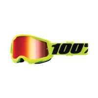 100% Goggles Strata 2 Jr. Fluo-Yellow -Mirror Red