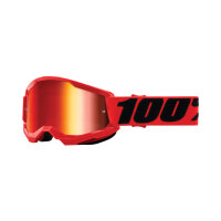 100% Goggles Strata 2 Jr. Red -Mirror Red