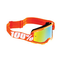 100% Goggles Strata 2 Jr. Orange -Mirror Gold