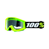 100% Goggles Strata Mini Goggle Yellow -Lens Clear