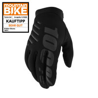 100% Brisker Gloves Black schwarz 2XL
