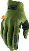 100% Cognito D3O Gloves - Army Green L