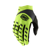 100% Airmatic Gloves Fluo Yellow/Black Yellow 2XL