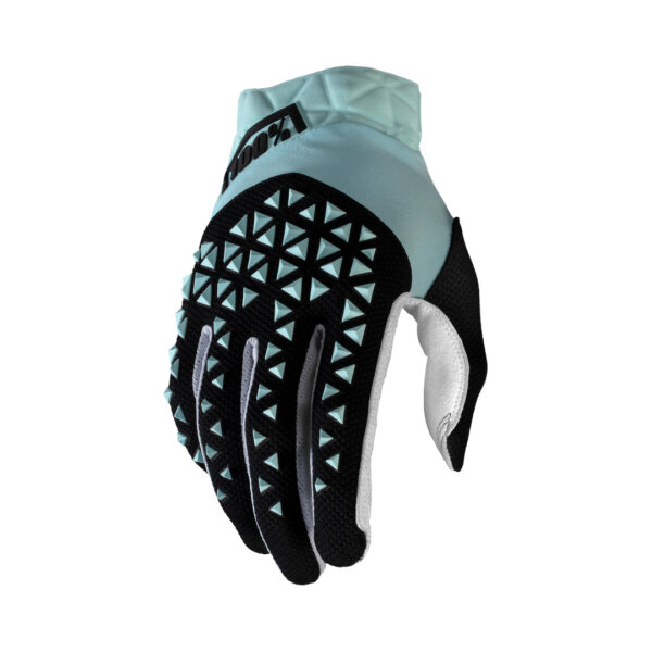 100% Airmatic Gloves light blue S