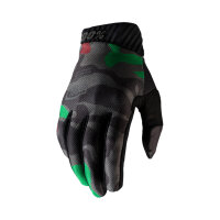 100% Ridefit Gloves - Green Camo S