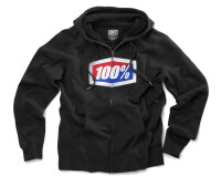 100% Official Zip Hoodie schwarz XL