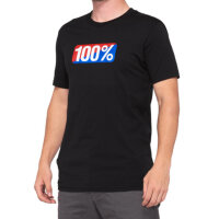100% T-Shirt Old School schwarz S