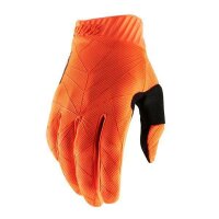 100% Handschuhe Ridefit fluo orange-schwarz S