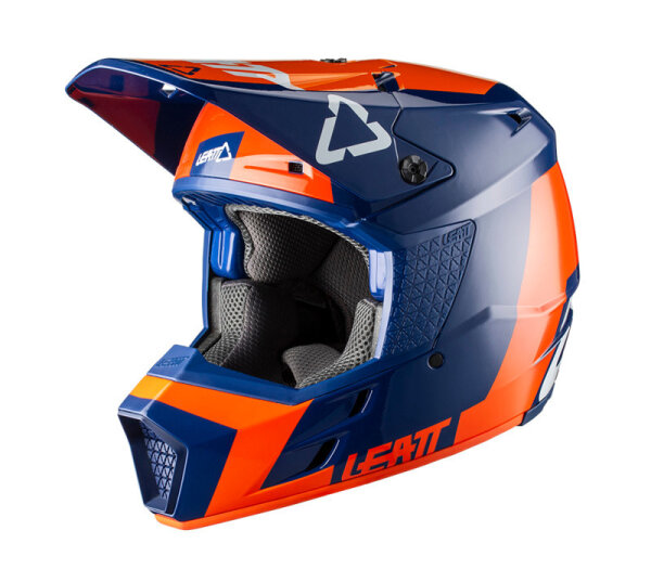 Motocrosshelm GPX 3.5 orange-blau-weiss XL