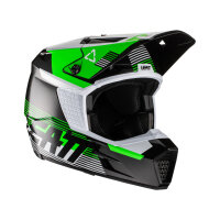Helm 3.5 V22 Black schwarz-weiss-grün M